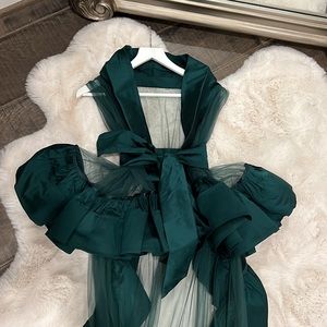 Women tulle irregular luxury vest